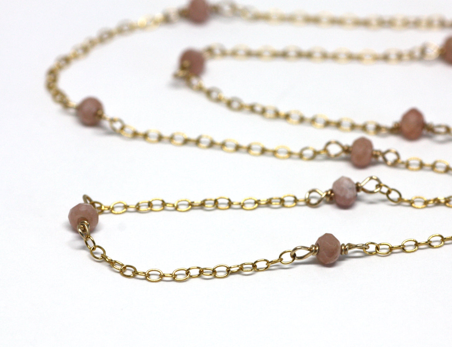Rhodocrosite Wire Wrapped Layering Necklace - Velora Luxury Fashion