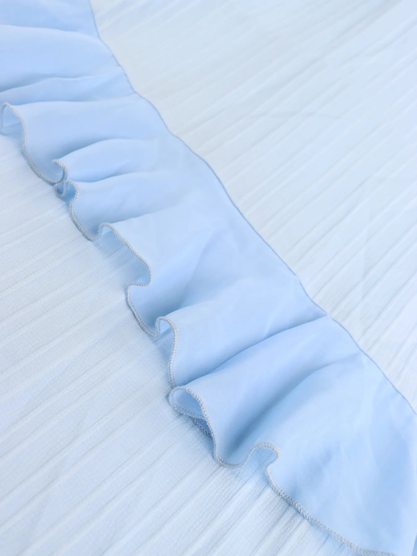 Ruffled Round Neck Flutter Sleeve Dress - Velora Luxury Fashion