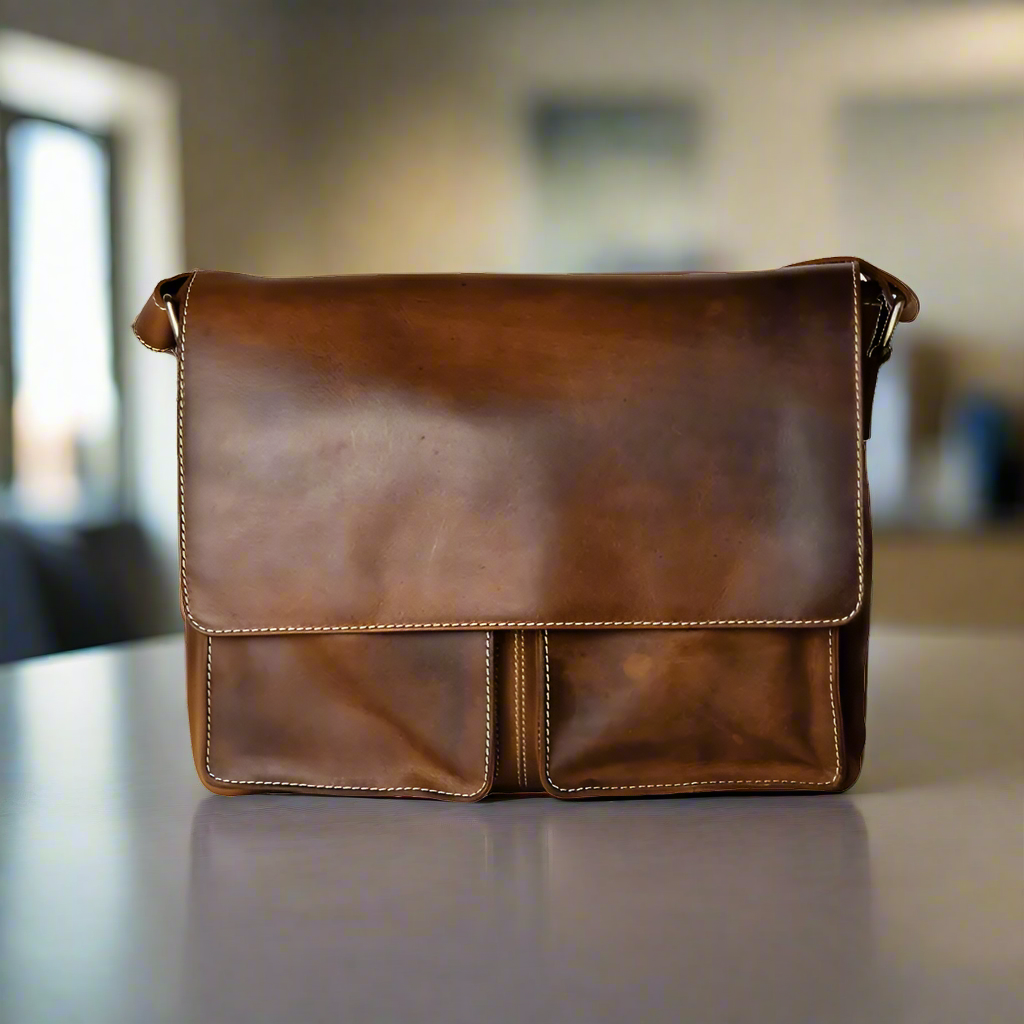 Rugged Earth Leather Messenger Bag Boutique of Leathers/Open Road