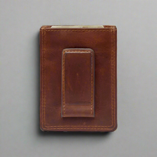 Rugged Earth Men's Leather Money Clip Wallet - Velora Luxury Fashion