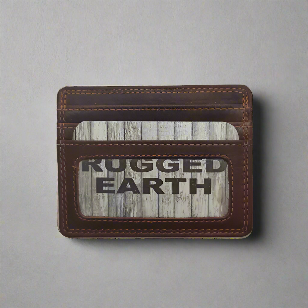 Rugged Earth Men's Credit Card Wallet Boutique of Leathers/Open Road