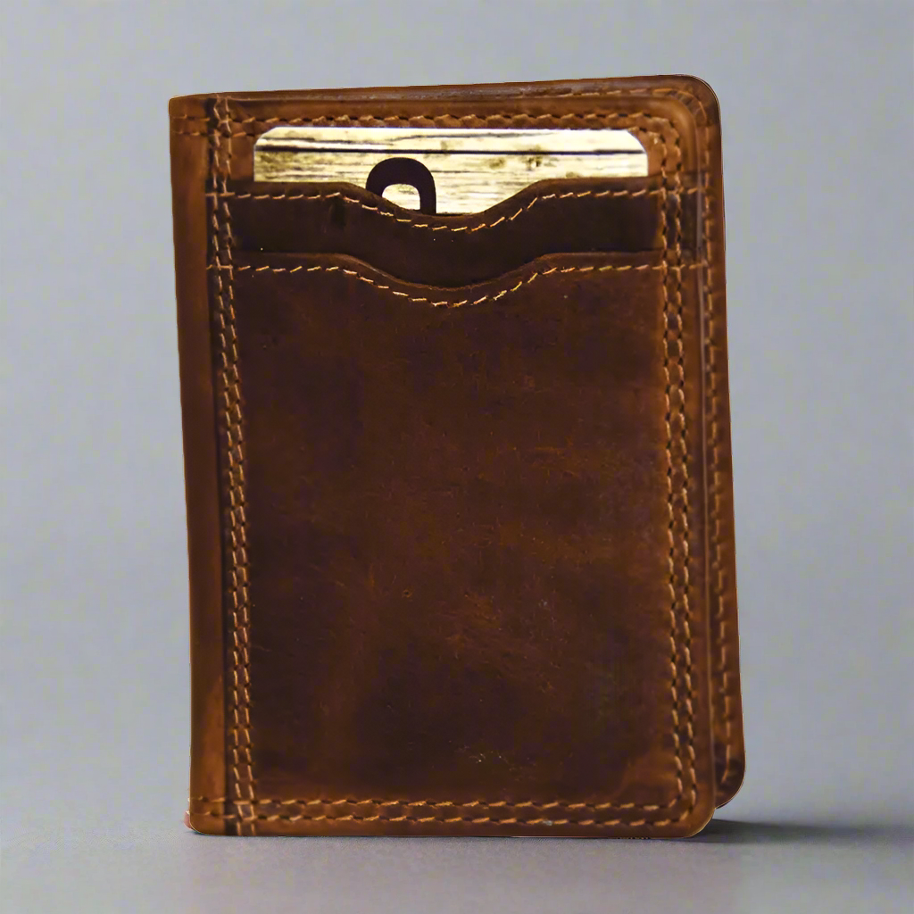 Rugged Earth Men's Small Credit Card Wallet Boutique of Leathers/Open Road