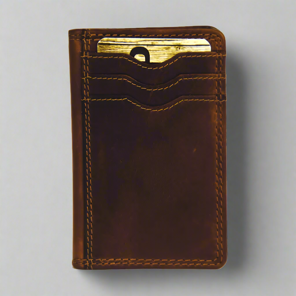 Rugged Earth Men's Small Credit Card Wallet Boutique of Leathers/Open Road