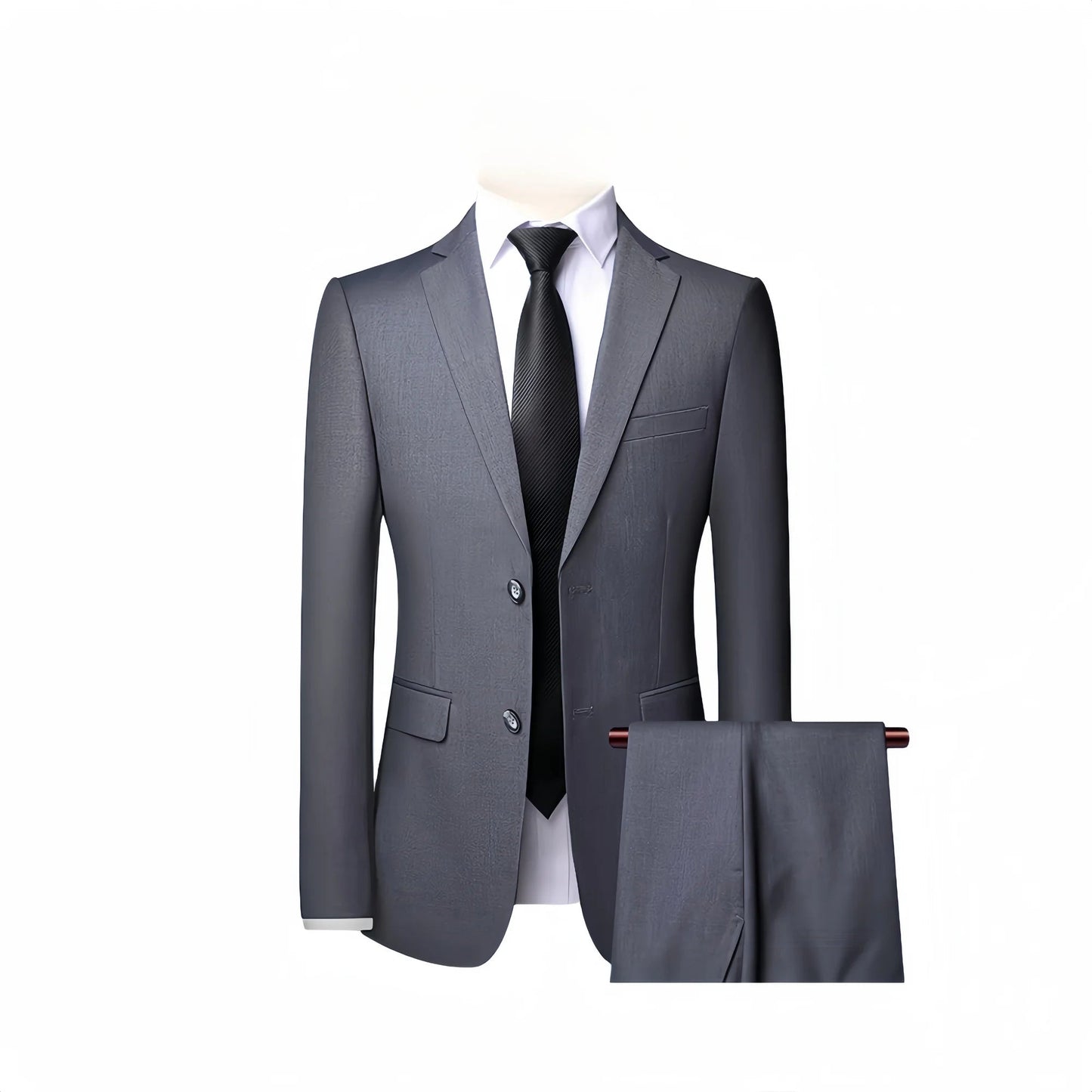 2025 Wedding Groom Suit for Men/Slim Fit 2-Piece(Blazer+pants)Breathable Groom Attire(Free Tie)Best Man, Party, Prom Ropa Hombre - Velora