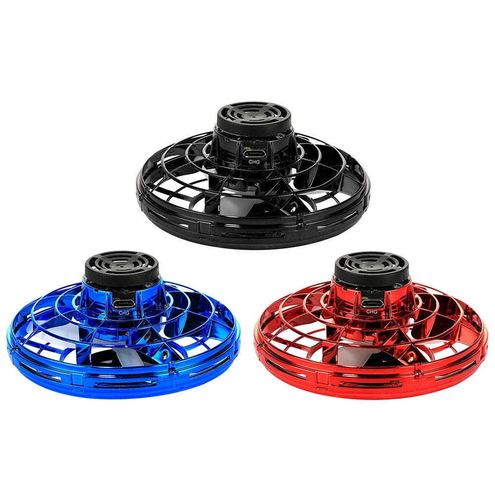 1-5PCS Fingertip Flying Gyro 360° Rotating Helicopter Spinner Toy 100mAh with LED Lights for Adult Kids Decompression Toy Velora