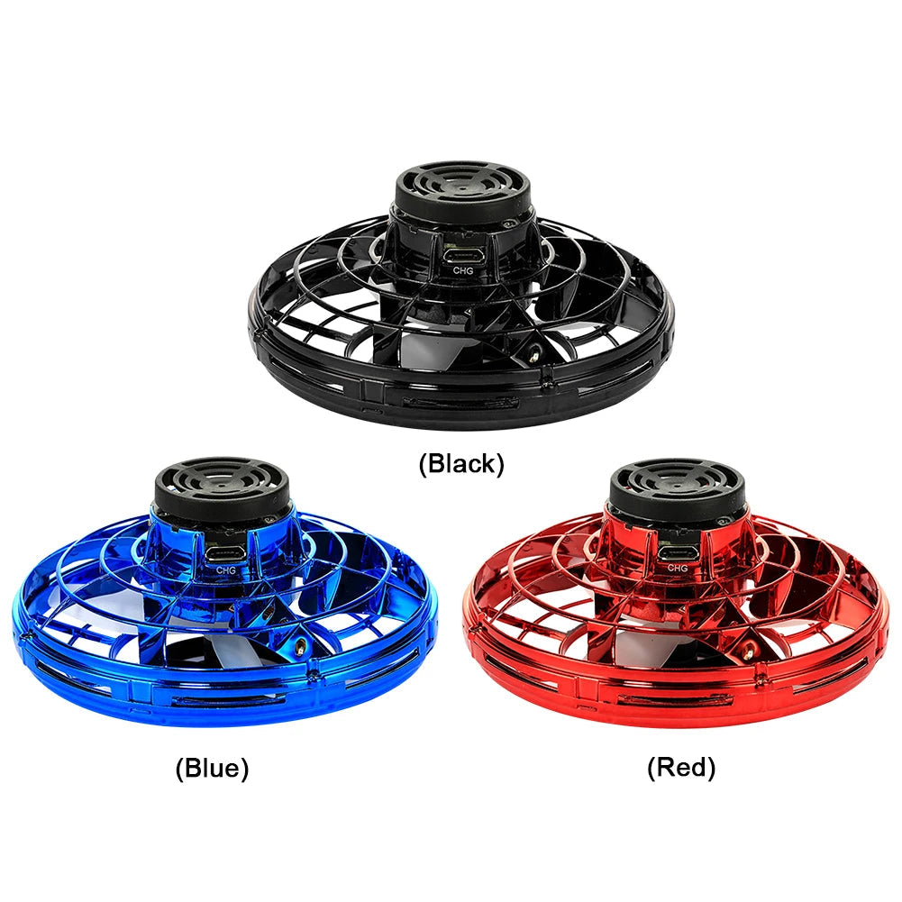 1-5PCS Fingertip Flying Gyro 360° Rotating Helicopter Spinner Toy 100mAh with LED Lights for Adult Kids Decompression Toy Velora