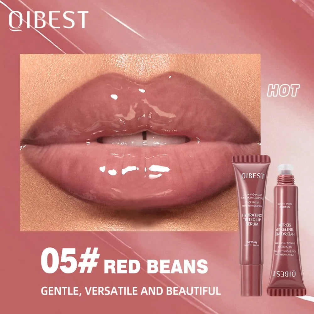 Nude Brown Plumping Lip Gloss Moisturising Colored Lip Serum Transparent Fullness Lips Tint Soft Tube Make Up Beauty Lips Care - Velora
