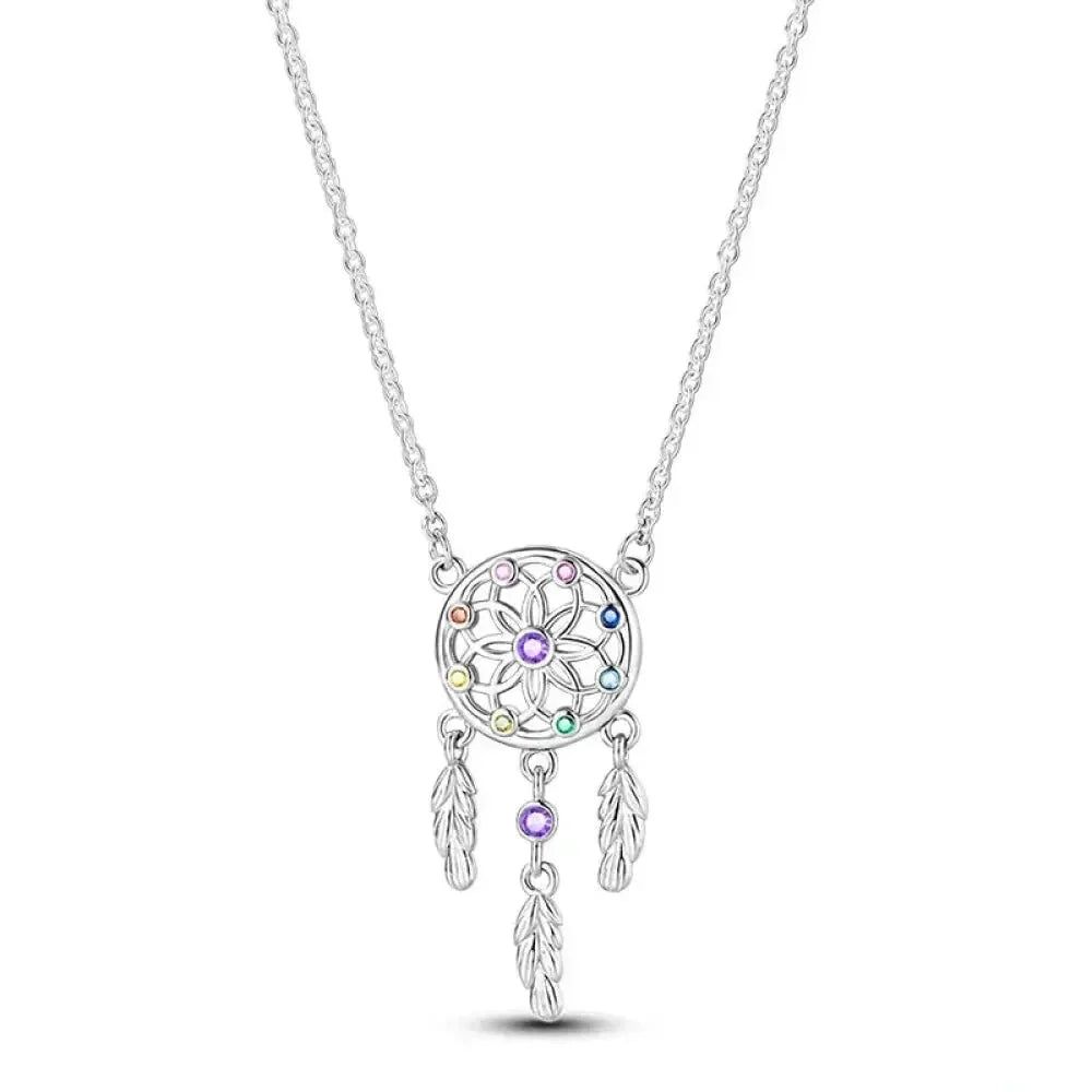 Radiate Timeless Elegance: Round CZ Pendant Necklace (925 Sterling Silver) - Velora