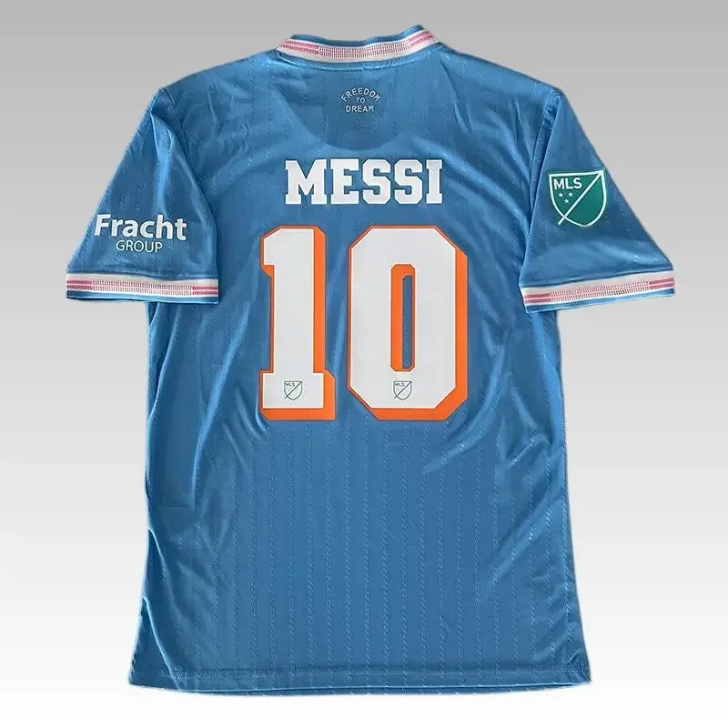 Tops Miami Messi Jersey Summer Men's Women's 3Ds Quick-drying T-shirts Kid's Outdoor Sports Training Casual Clothes Hot Velora