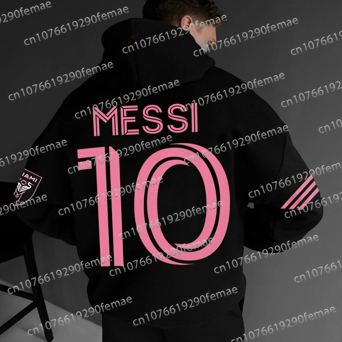 Messi Print Pattern Men's Sports Hoodie For Daily Outdoor leisure, Comfortable, Fashionable And Versatile Men's Pullover Velora