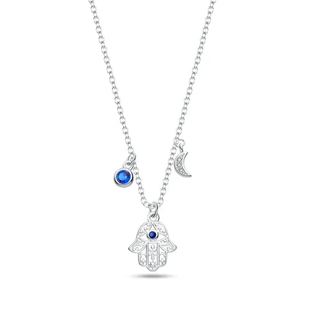 Radiate Timeless Elegance: Round CZ Pendant Necklace (925 Sterling Silver) Itz Luxury