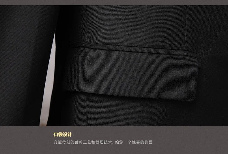 2025 Wedding Groom Suit for Men/Slim Fit 2-Piece(Blazer+pants)Breathable Groom Attire(Free Tie)Best Man, Party, Prom Ropa Hombre - Velora