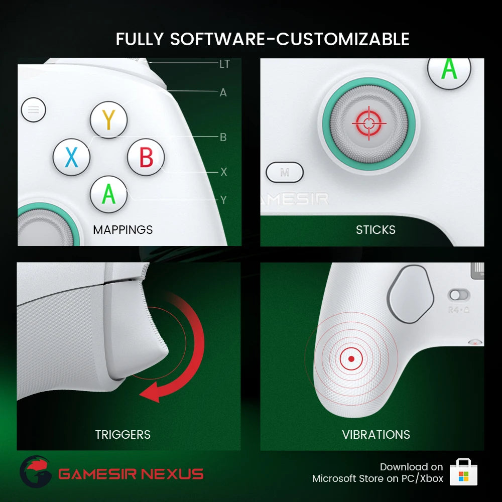 GameSir G7 SE Xbox Gaming Controller Wired Gamepad for Xbox Series X, Xbox Series S, Xbox One, with Hall Effect Joystick - Velora