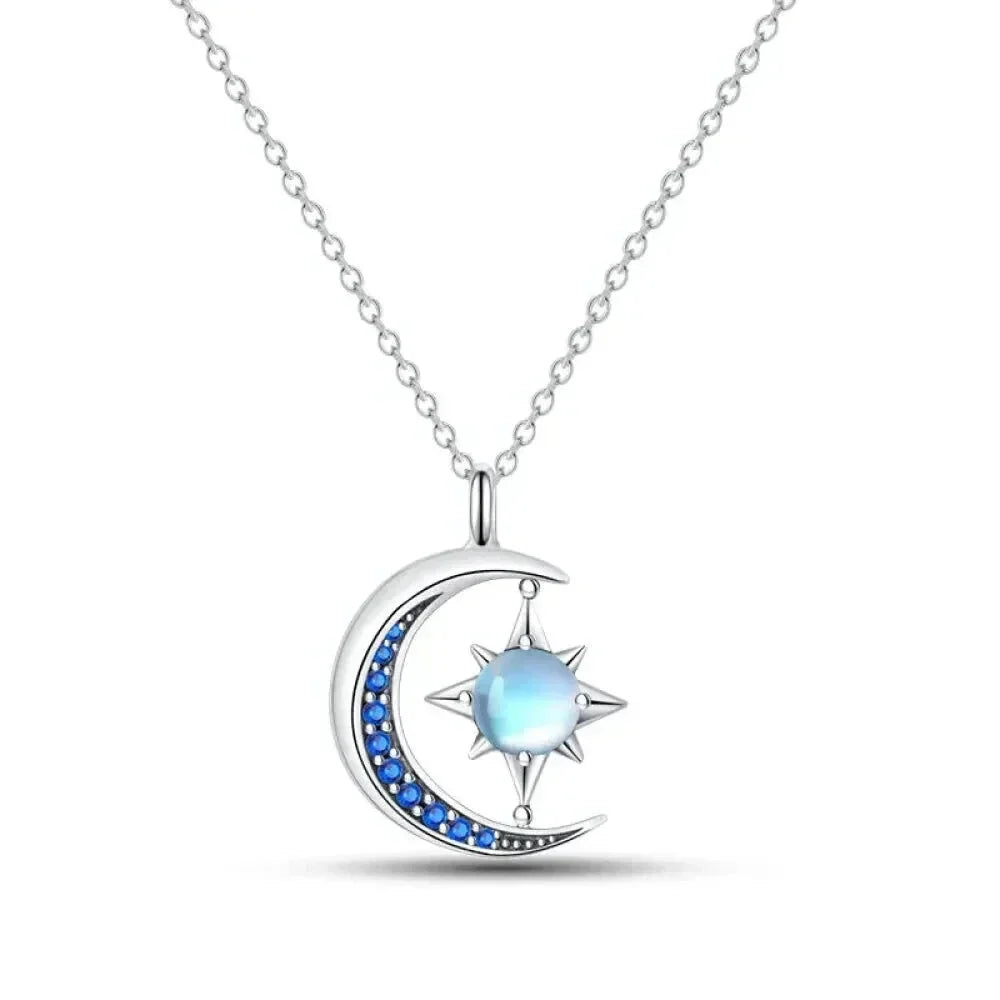 Radiate Timeless Elegance: Round CZ Pendant Necklace (925 Sterling Silver) - Velora
