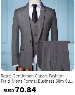 2025 Wedding Groom Suit for Men/Slim Fit 2-Piece(Blazer+pants)Breathable Groom Attire(Free Tie)Best Man, Party, Prom Ropa Hombre - Velora