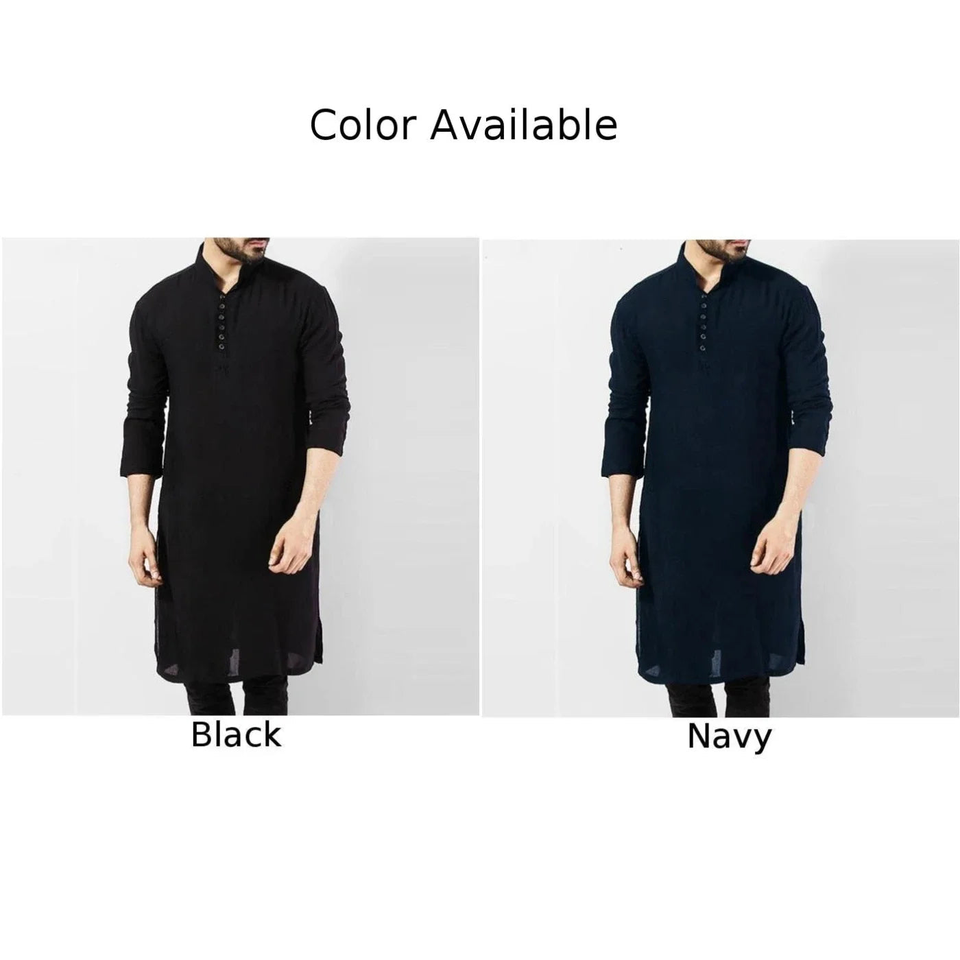 Mens Indian Traditional Kurta Shirt Long Sleeve Ethnic Kaftan Shirt Blouse Tunic Shirts Velora
