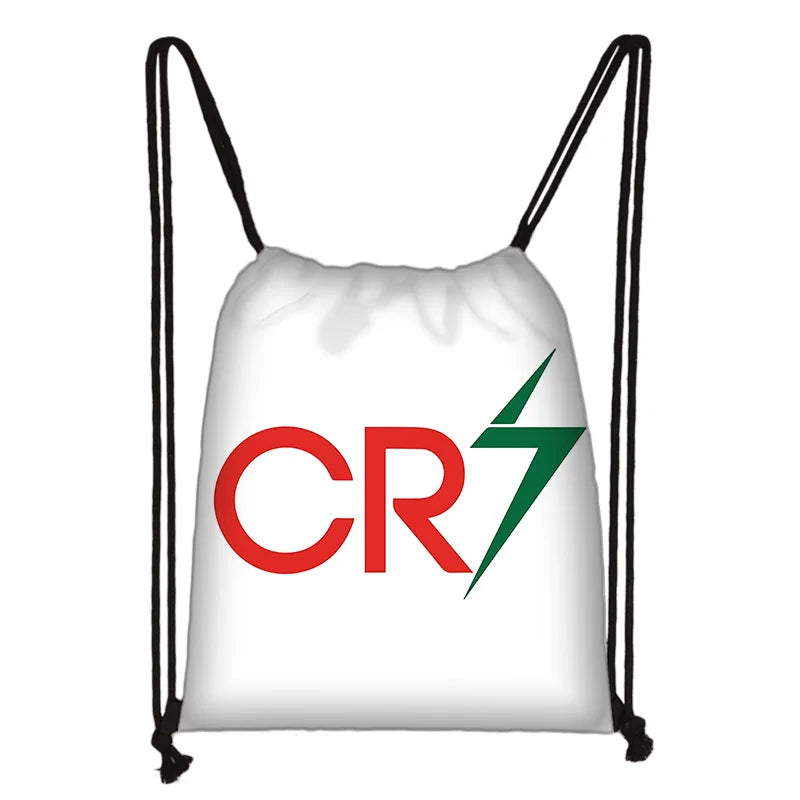 Child Printed Drawstring for Football Star R-RonaldoS CR7 Shopping Bag Men Women Football Sports Gym Storage Yoga Backpack - Velora