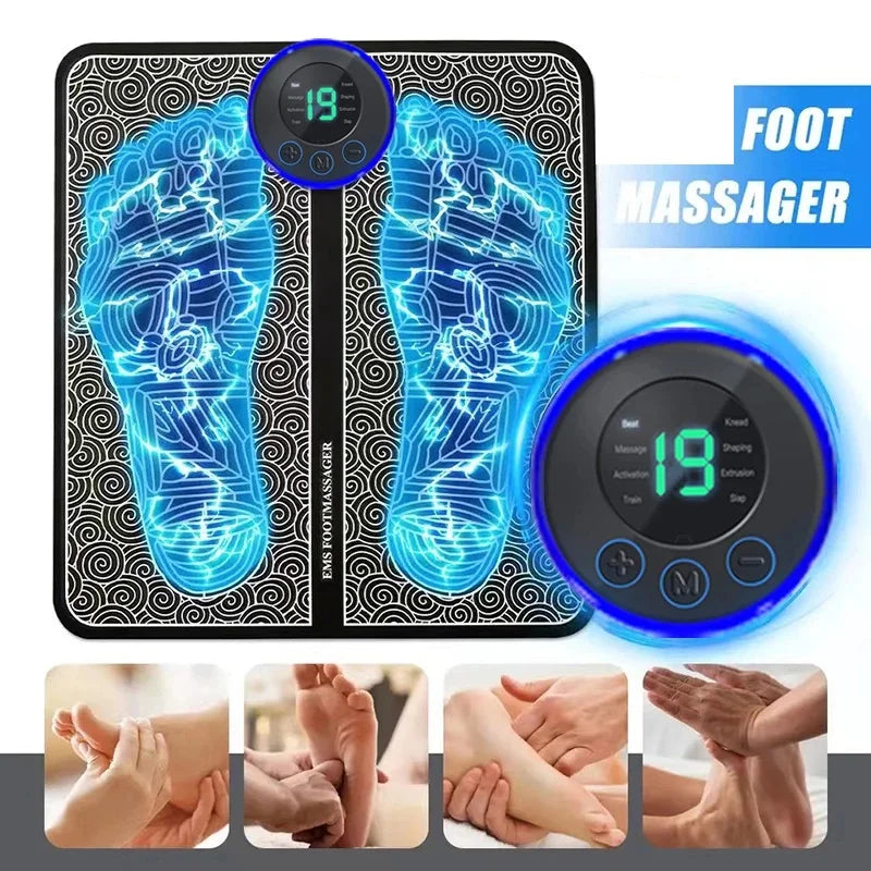 Portable Massage Foot Pad Massage Patch Massage Pen Cervical Neck and Back Full Body Massage Combination Set - Velora