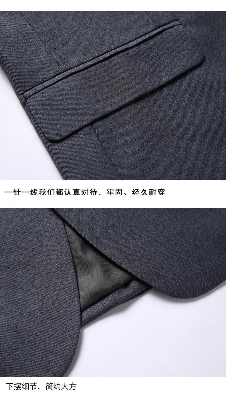 2025 Wedding Groom Suit for Men/Slim Fit 2-Piece(Blazer+pants)Breathable Groom Attire(Free Tie)Best Man, Party, Prom Ropa Hombre - Velora