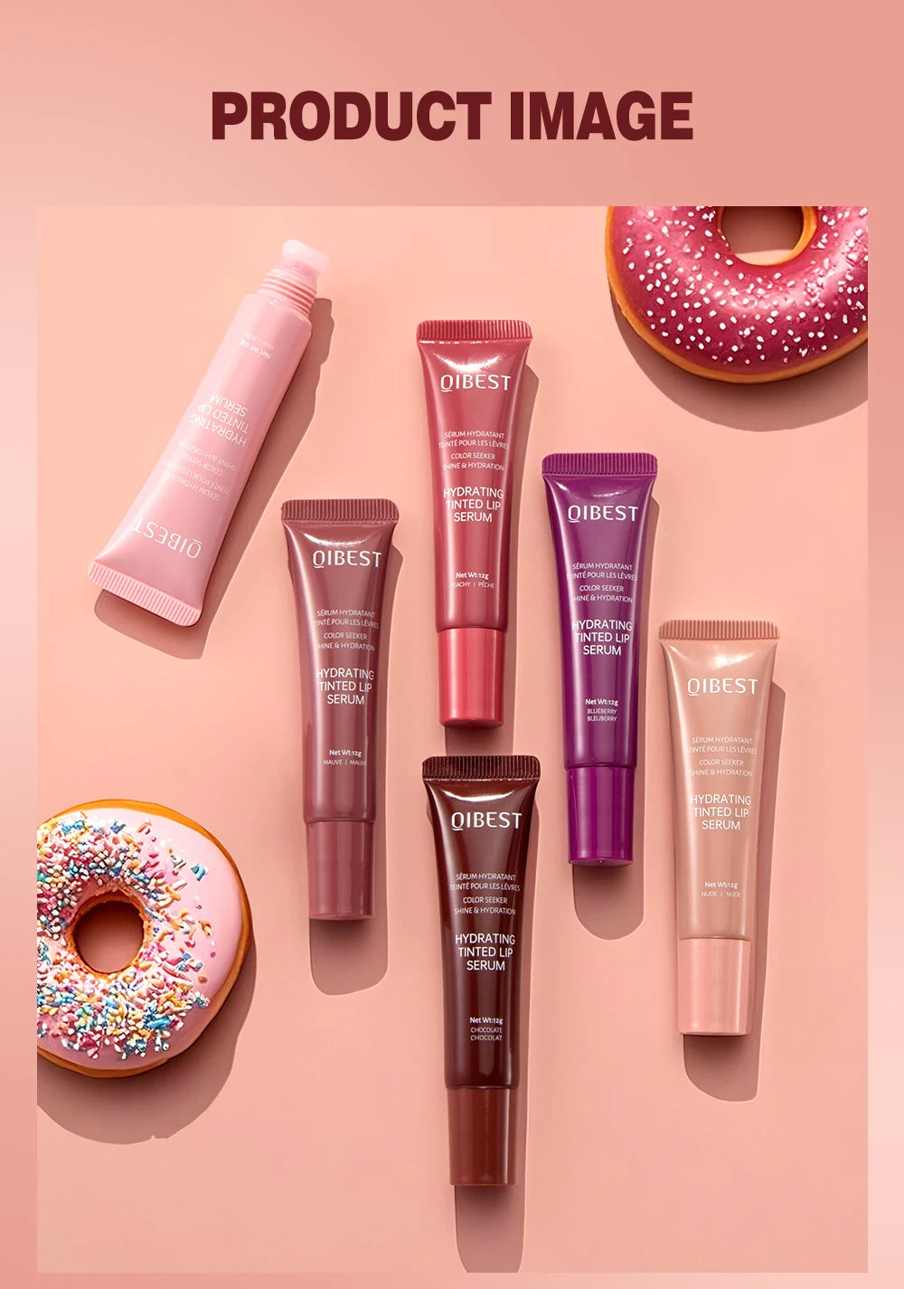 1PC Moisturizing Lip Gloss, Waterproof and Sweatproof, Easy to Apply, Non Fading, Non Staining, Creating Perfect Lip Makeup - Velora