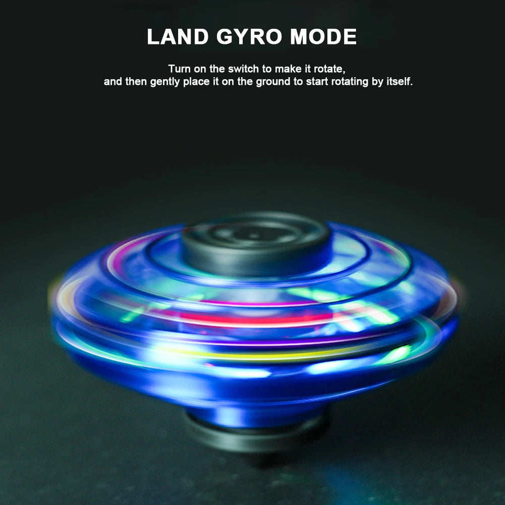 1-5PCS Fingertip Flying Gyro 360° Rotating Helicopter Spinner Toy 100mAh with LED Lights for Adult Kids Decompression Toy Velora