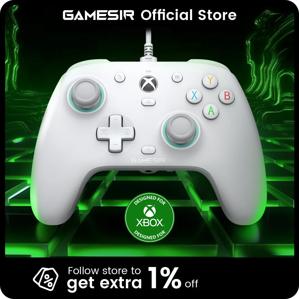 GameSir G7 SE Xbox Gaming Controller Wired Gamepad for Xbox Series X, Xbox Series S, Xbox One, with Hall Effect Joystick - Velora
