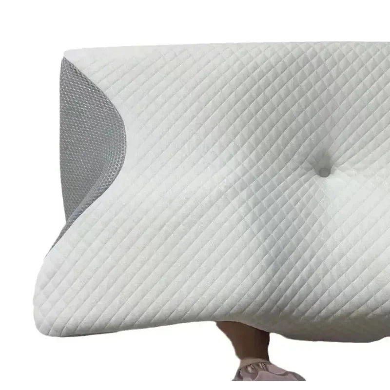Sleep Memory Pillow Butterfly Memory Foam Neck Pillows Contoured Sleep For Neck Pain Relief Stomach Support Comfortable Pillow - Velora