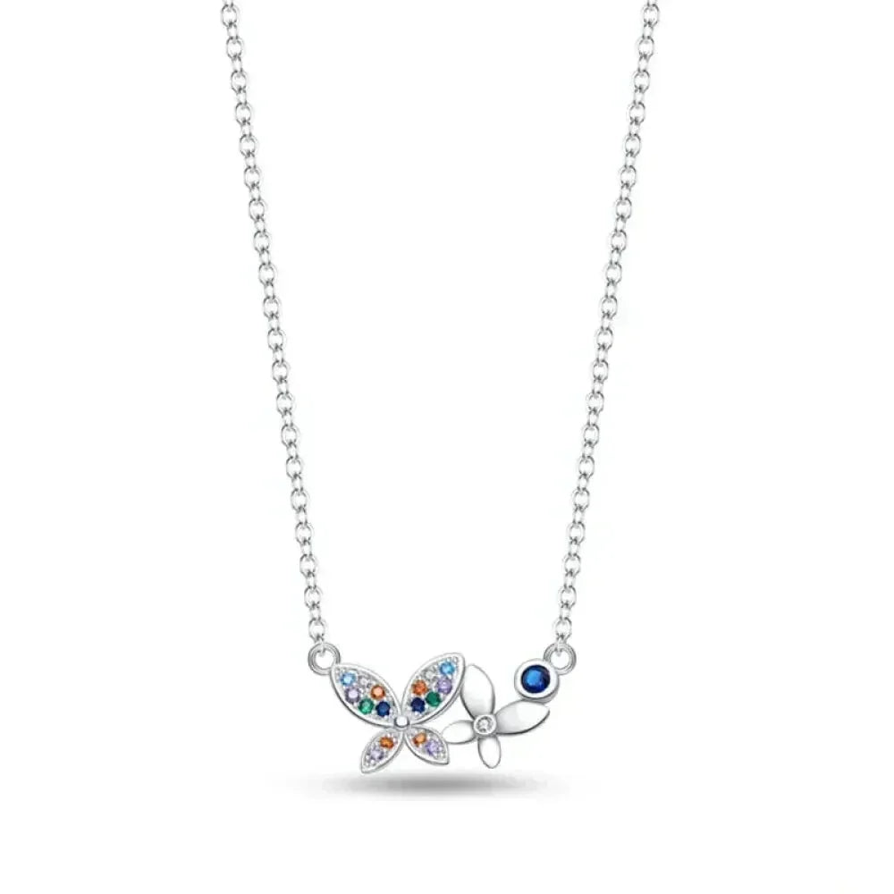 Radiate Timeless Elegance: Round CZ Pendant Necklace (925 Sterling Silver) - Velora