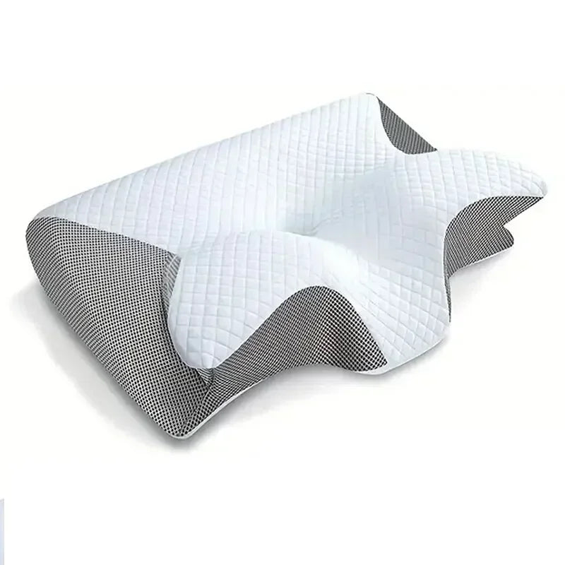 1pc Memory Foam Cervical Pillow, 2 in 1 Ergonomic Contour Orthopedic Pillow for Neck Pain Support Pillows Pillowcase replacement Velora