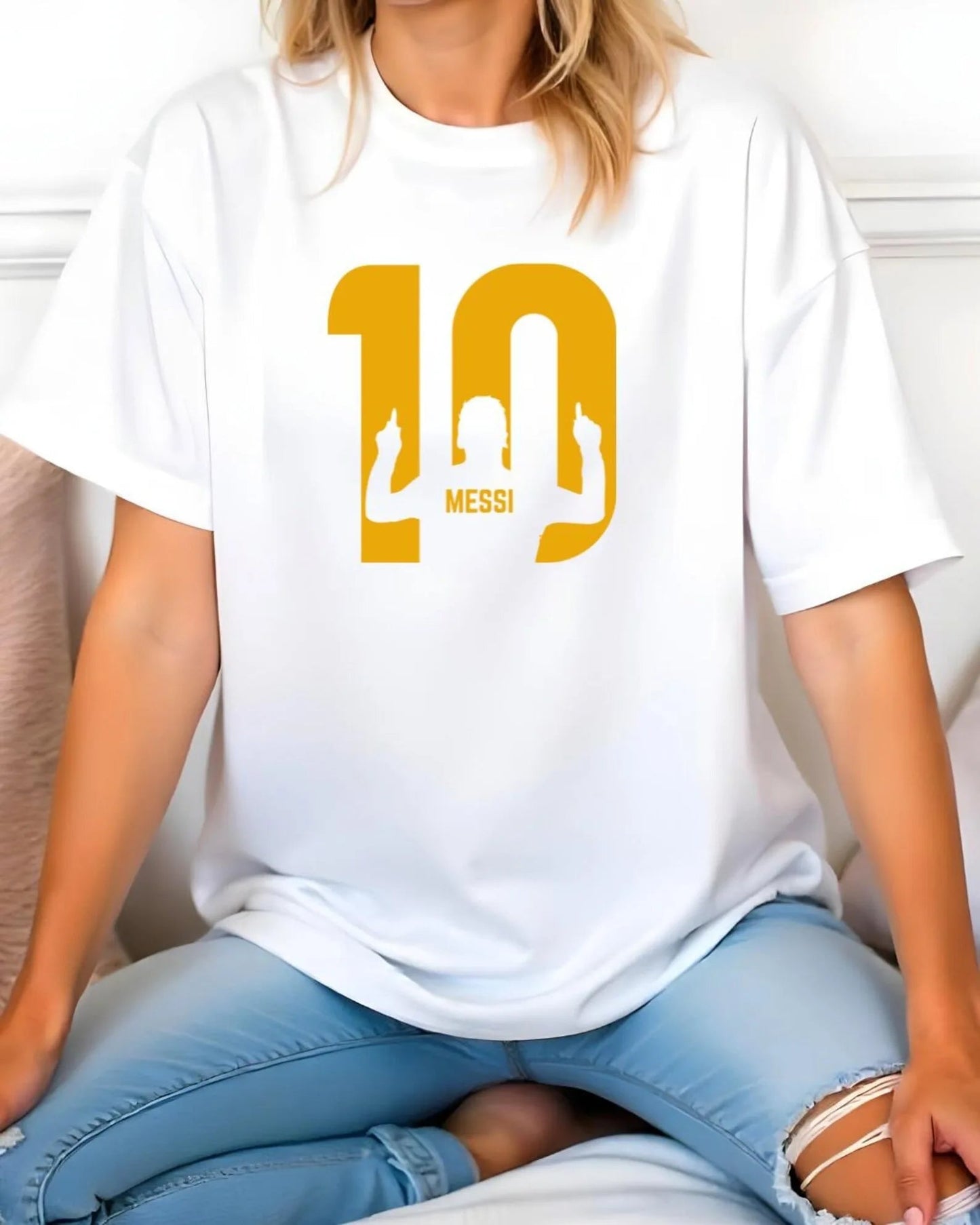 Messi PNG Legendary Soccer Player Pattern Printing Summer Luxury Brand Cotton Men's and Women's T-Shirts Short Sleeves Velora
