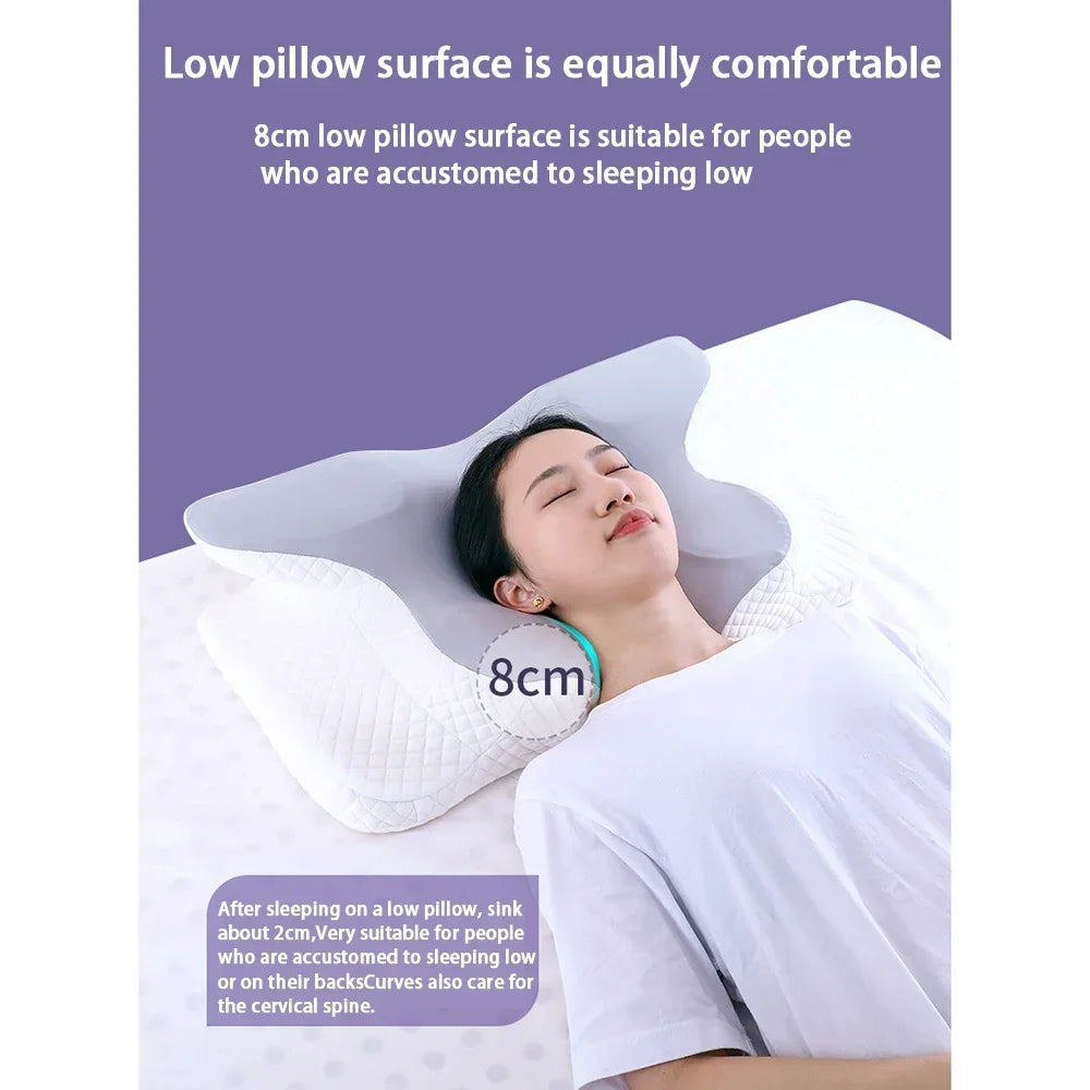 Memory Foam Pillow, Slow Rebound Neck Pillow, Pain Relief, Sleep Pillow - Velora