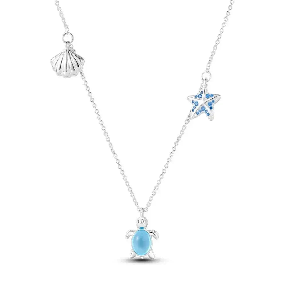 Radiate Timeless Elegance: Round CZ Pendant Necklace (925 Sterling Silver) - Velora