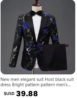 2025 Wedding Groom Suit for Men/Slim Fit 2-Piece(Blazer+pants)Breathable Groom Attire(Free Tie)Best Man, Party, Prom Ropa Hombre - Velora