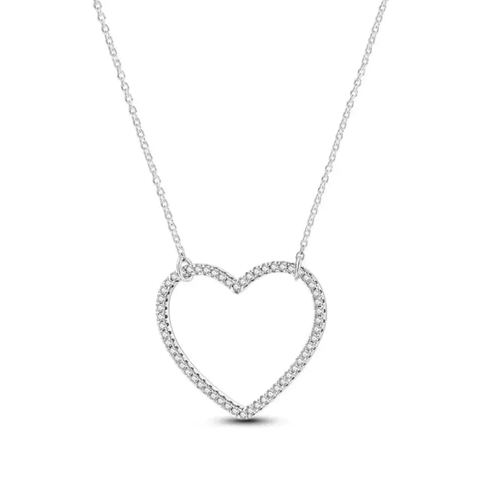 Radiate Timeless Elegance: Round CZ Pendant Necklace (925 Sterling Silver) - Velora