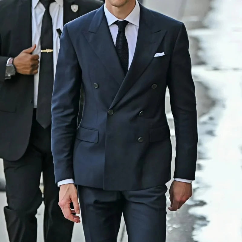Suit (Blazer+ Vest + Pants) Men's Business Gentleman Fashion Slim Work Solid Color Plus Size Fair Dress Wedding Best Man Suit Velora
