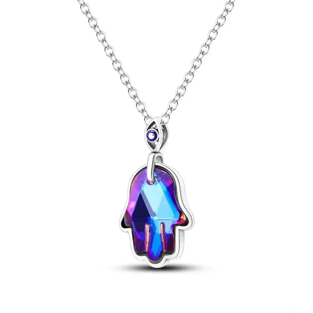 Radiate Timeless Elegance: Round CZ Pendant Necklace (925 Sterling Silver) - Velora