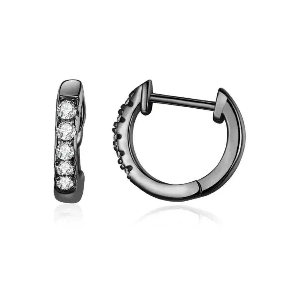 14K Gold Plated 925 Sterling Silver Cubic Zirconia Cuff Earrings - Trendy and Chic - Velora