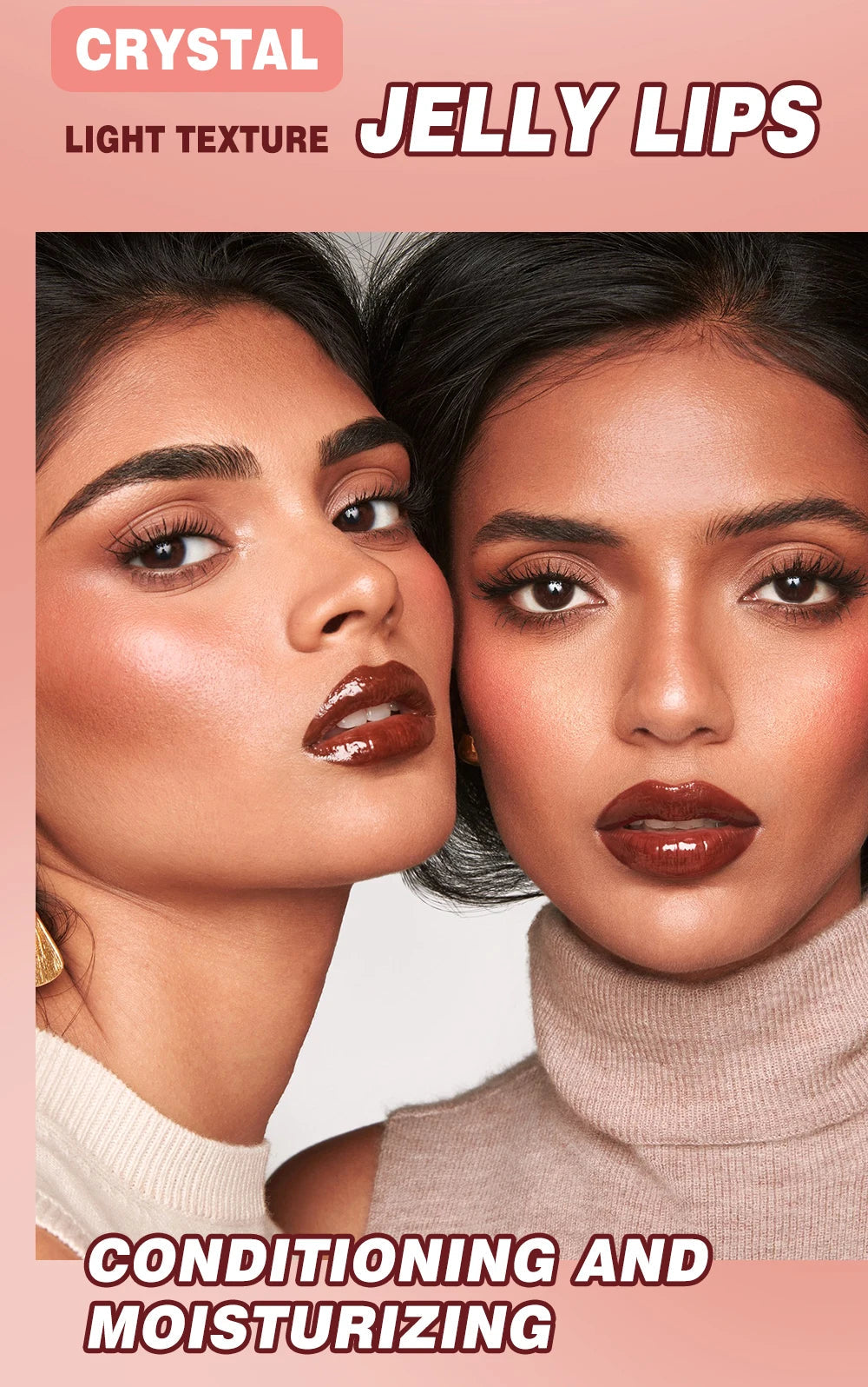 1PC Moisturizing Lip Gloss, Waterproof and Sweatproof, Easy to Apply, Non Fading, Non Staining, Creating Perfect Lip Makeup - Velora