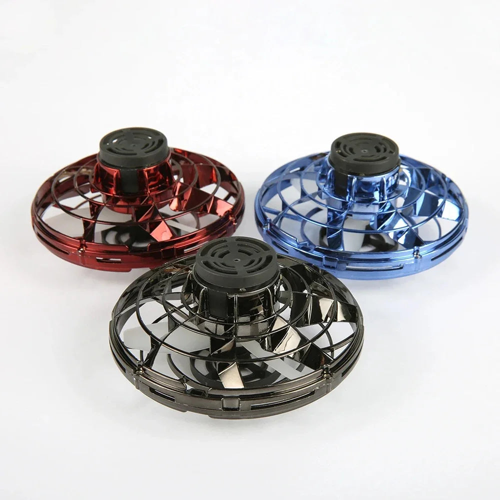 Mini Drone LED UFO Fingertip flying machine induction gyroscope Decompression adult children's toys - Velora