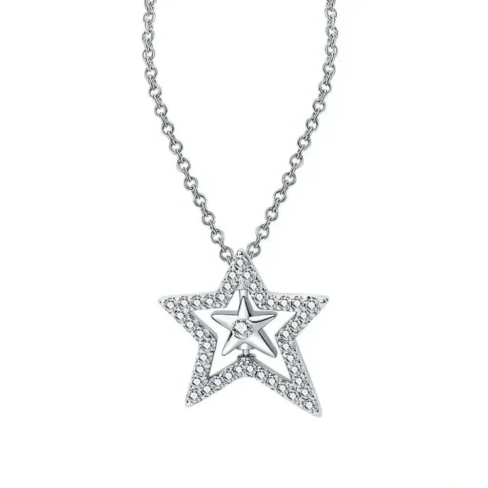 Radiate Timeless Elegance: Round CZ Pendant Necklace (925 Sterling Silver) Itz Luxury