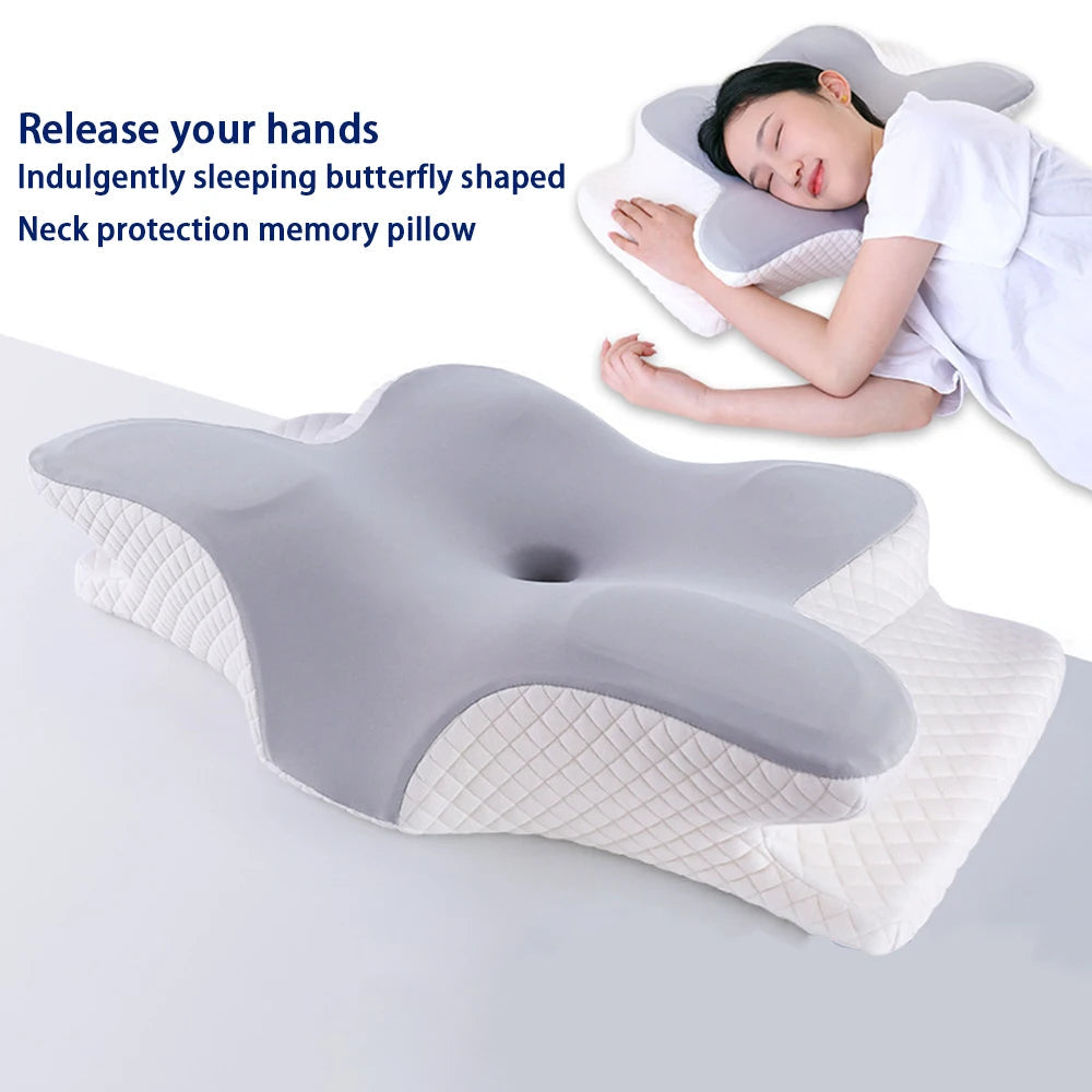 Memory Foam Pillow, Slow Rebound Neck Pillow, Pain Relief, Sleep Pillow - Velora