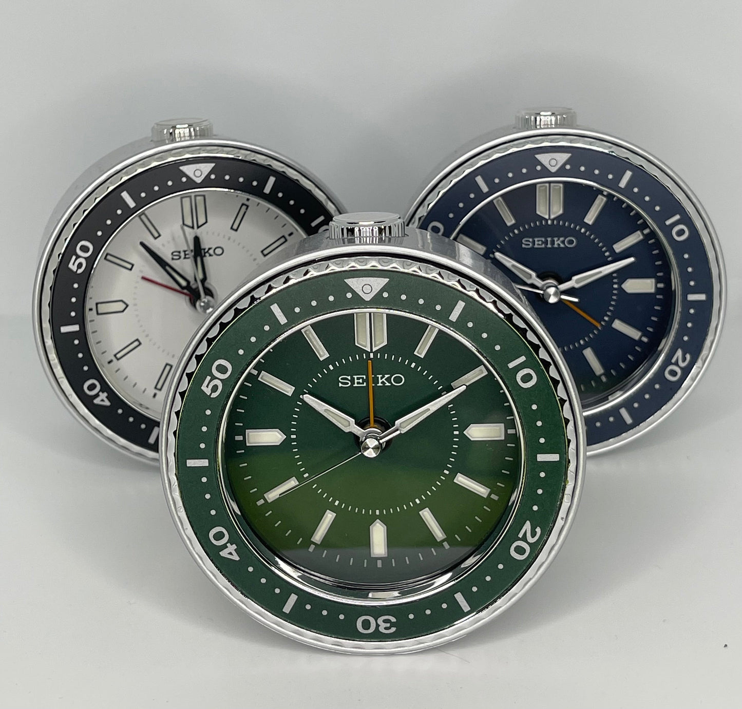 SEIKO Desk Alarm Clock Green | QHE184M - Velora Luxury Fashion