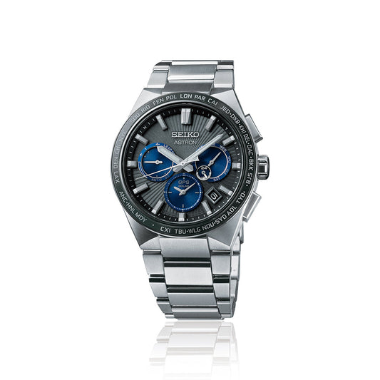 SEIKO Astron Titanium Chronograph Black Dial 43mm | SSH119