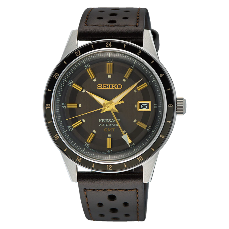 SEIKO Presage Style60s GMT Brushed Satin Black | SSK013