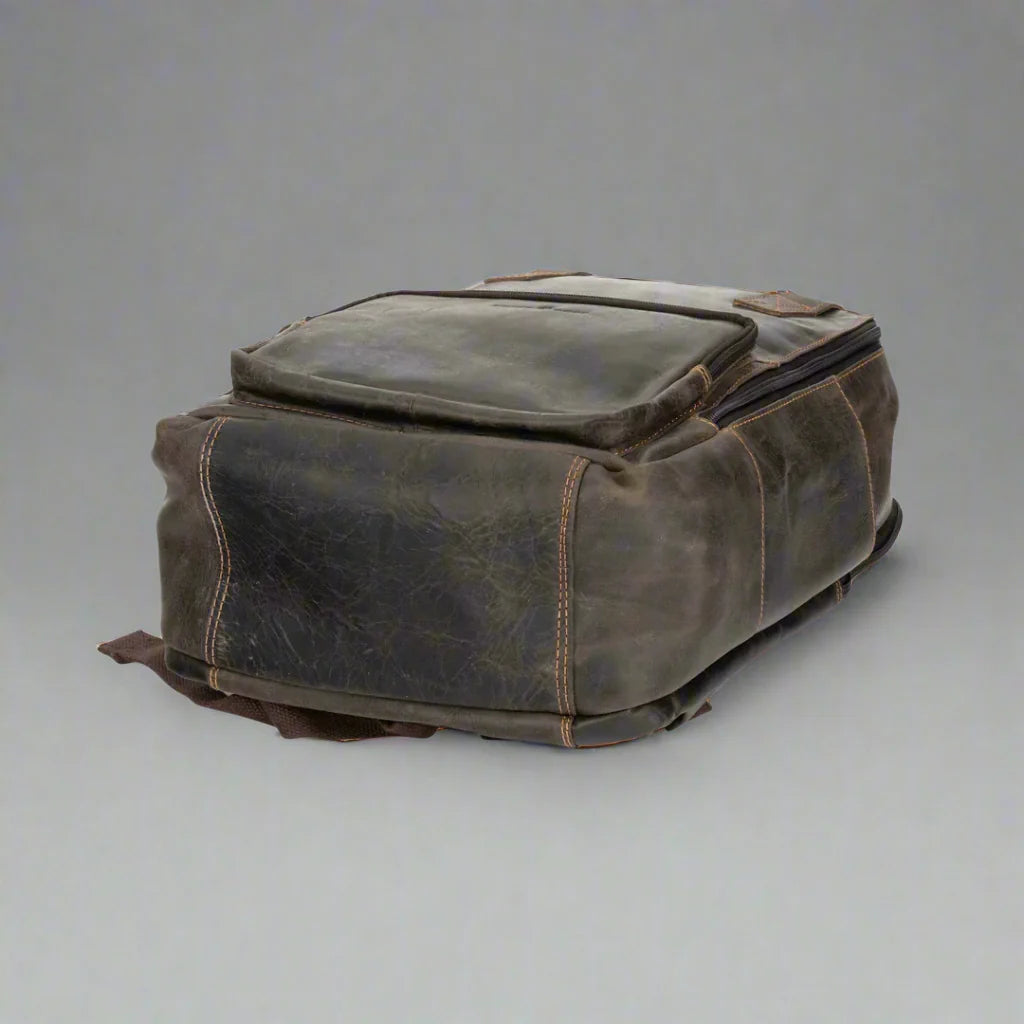 Greenwood Leather Backpack with Reinforced Laptop and Tablet Compartments Boutique of Leathers/Open Road