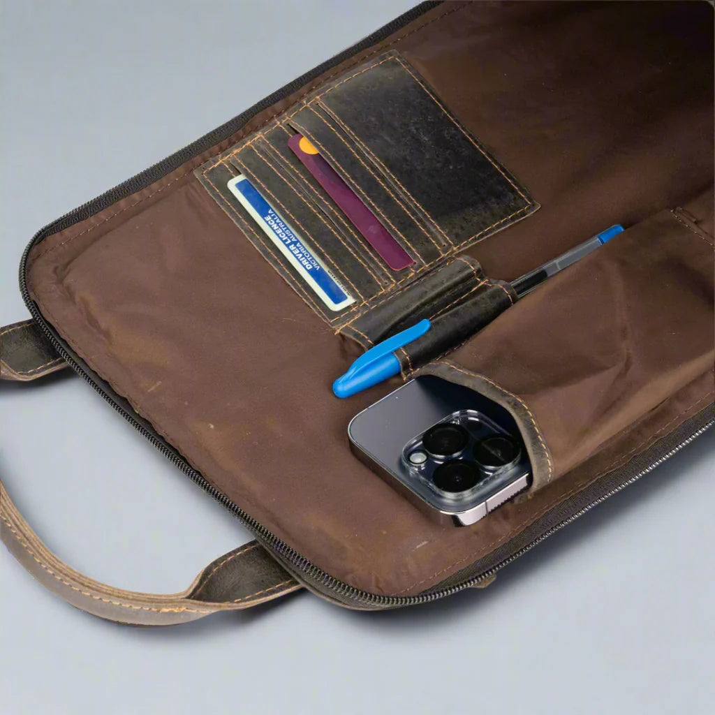 Greenwood Leather Backpack with Reinforced Laptop and Tablet Compartments Boutique of Leathers/Open Road