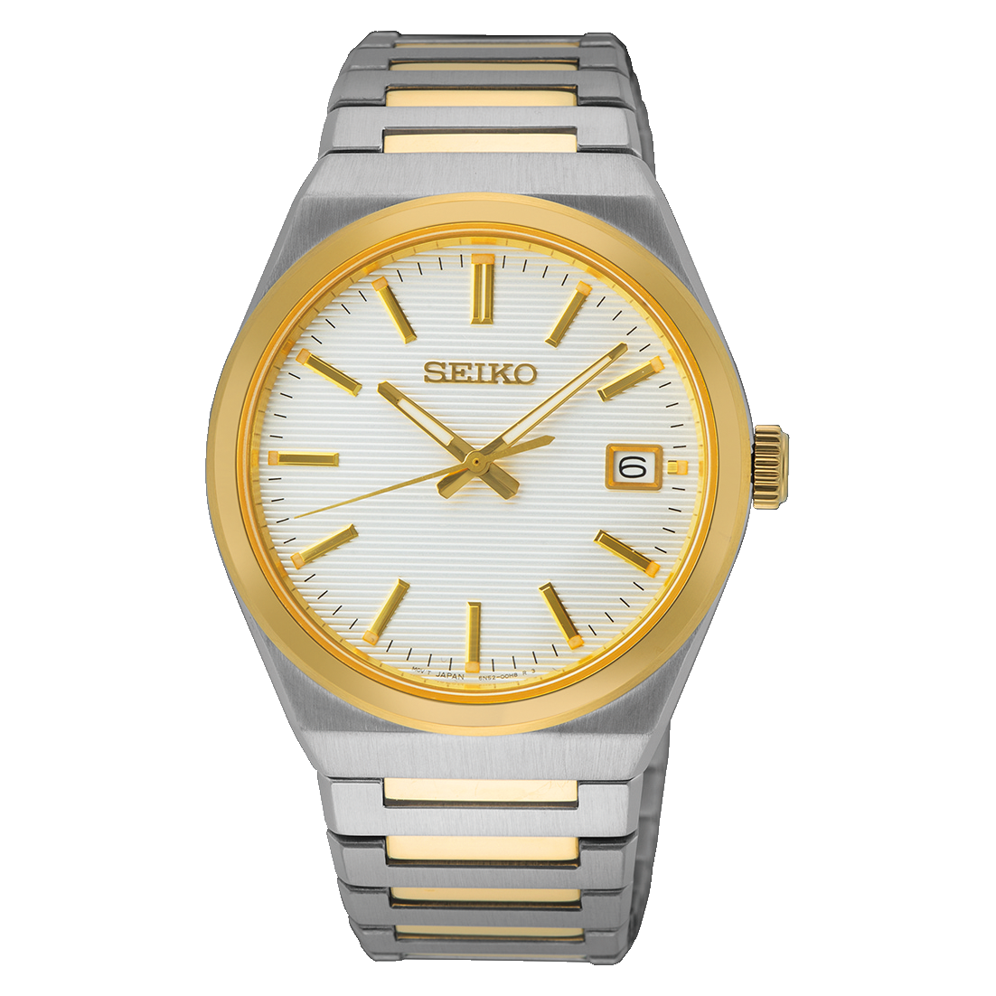 SEIKO Essentials Two Tone White Dial Men | SUR558P1