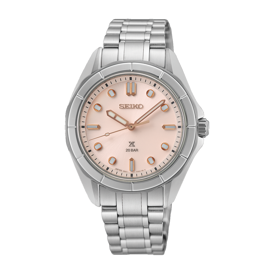 SEIKO Prospex Sea Ladies Marine Sports in Shell Pink | SUR597