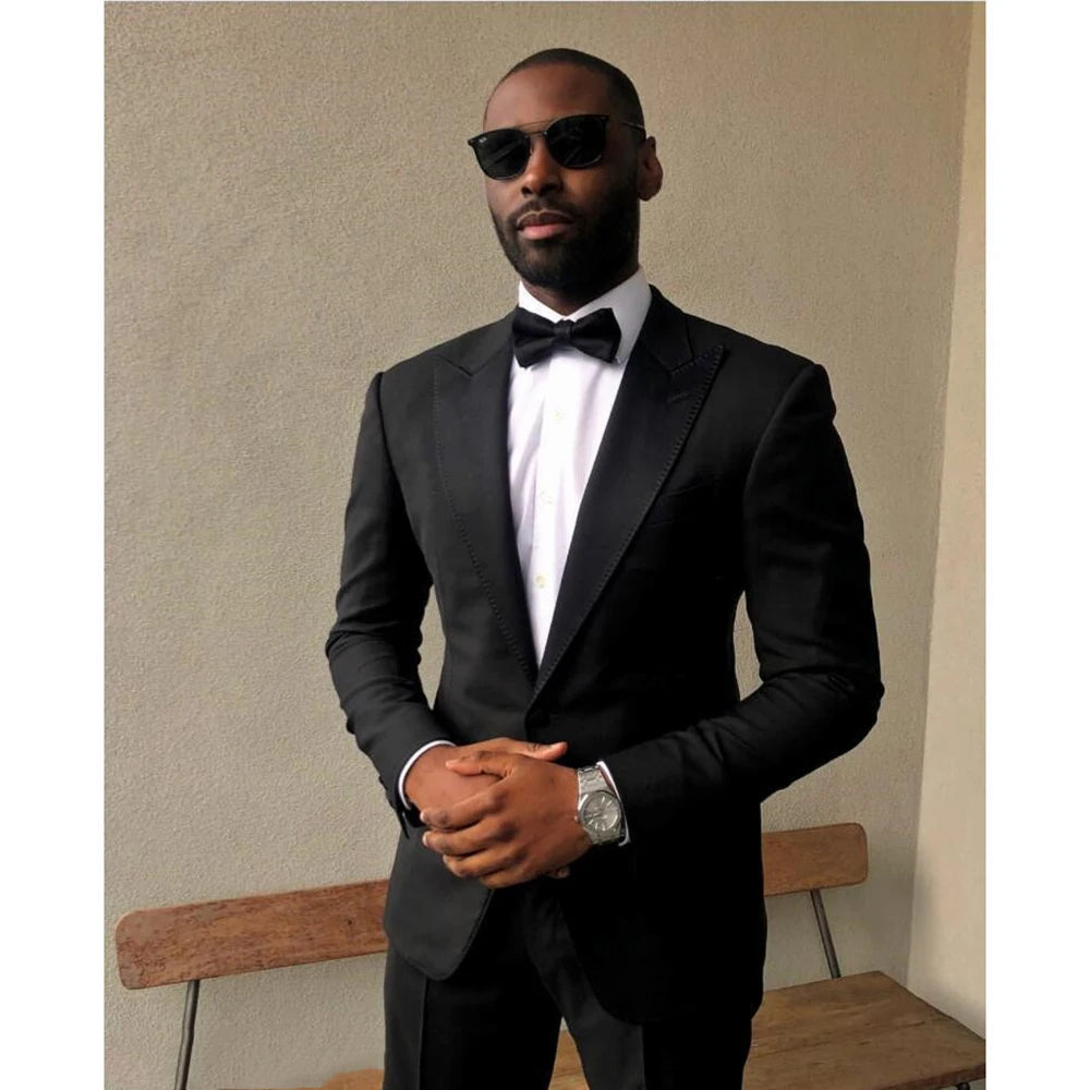 Fashion Beige Blue One Button Wedding Tuxedos Groom Men Suits Groomsmen Formal Suits (Jacket+Pants+Tie) costume homme terno - Velora