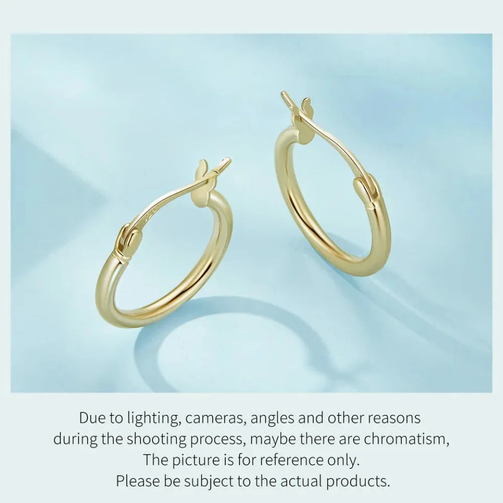 14K White Gold-Plated 925 Sterling Silver Hoop Earrings - Stylish And Hypoallergenic Jewelry For Women - Velora